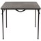 Emma and Oliver 2.83-Foot Square Bi-Fold Plastic Folding Table with Carrying Handle